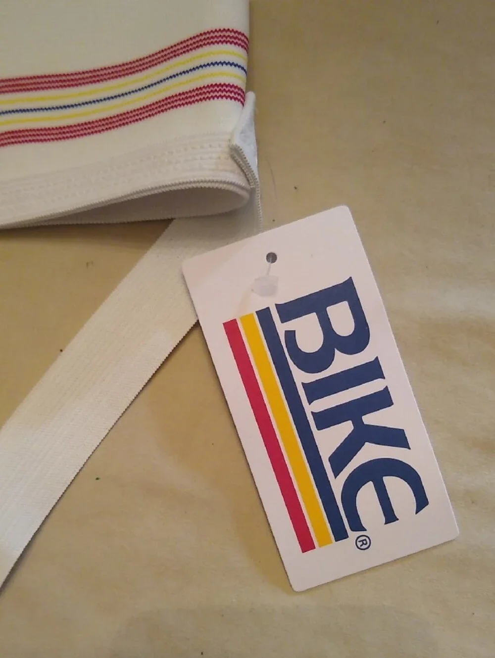 BIKE  Old School Men’s Jock Supportive Athletic Jockstrap with Striped Waistband